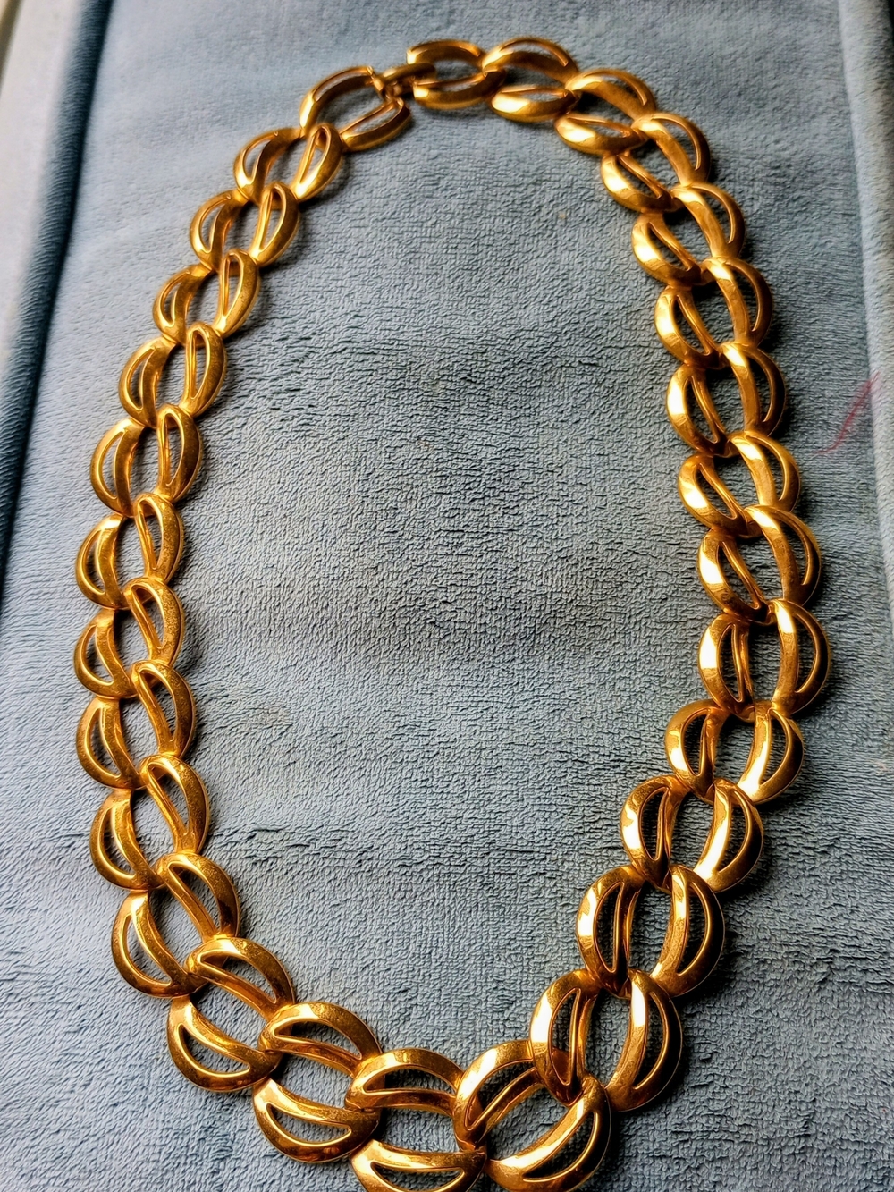 Vintage Napier SignedGold Link Chain Necklace - Women’s Fashion Jewelry